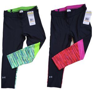 New Women's 2 Pair Bundle of Under Armour capris leggings